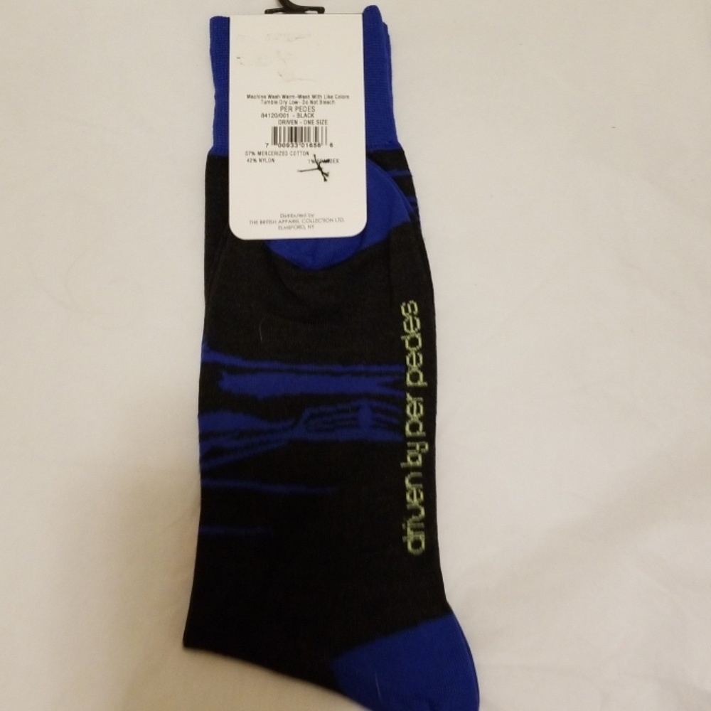 Per pedes mens bada bing driven black socks-new - Picture 2 of 3